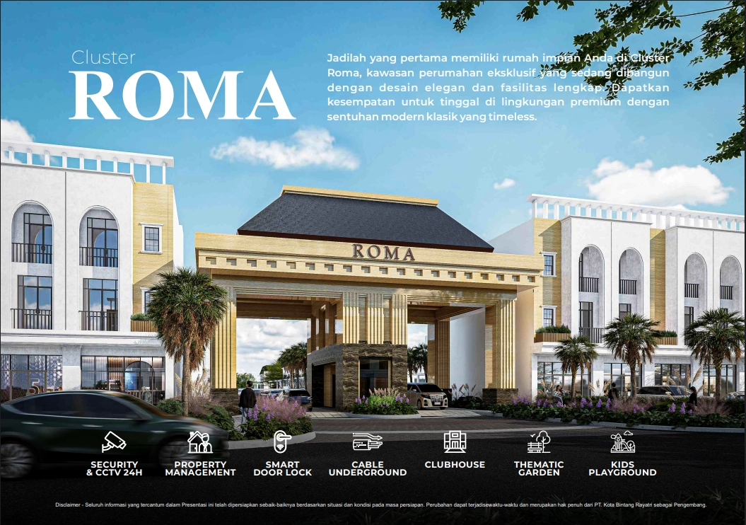 Ruang Tamu (Living Room) Cluster Roma