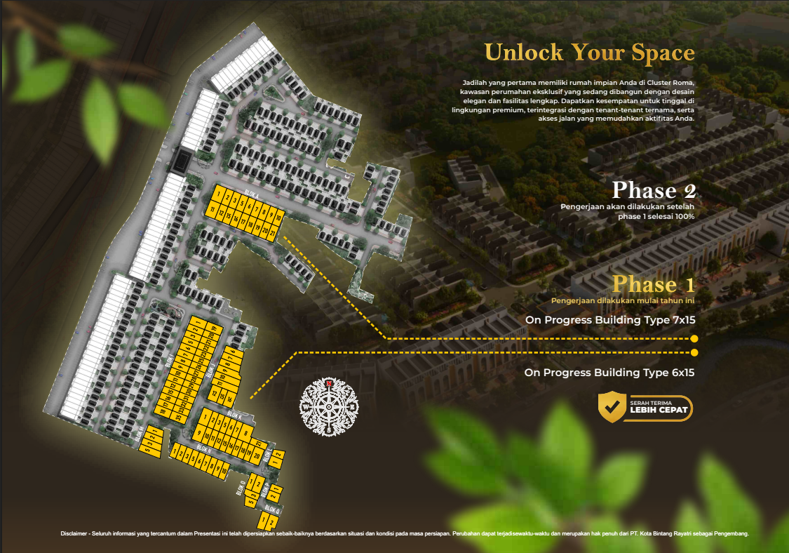 CLUSTER ROMA GRAND KOTA BINTANG